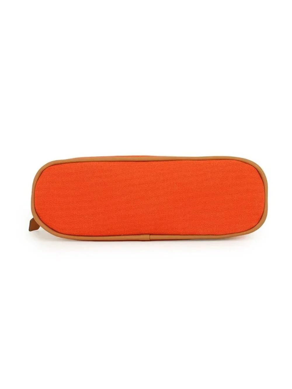 Hermes Pouch Bolide Mini Orange Fu Silver Canvas Case
